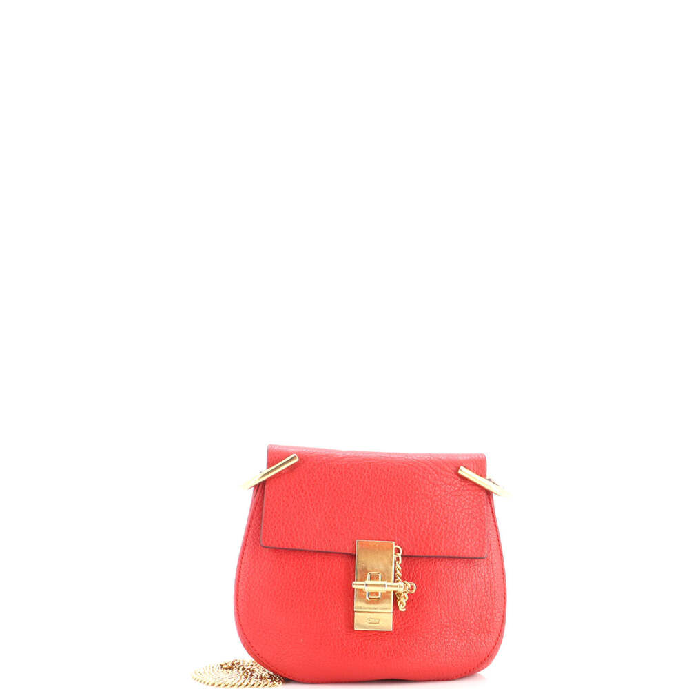Chloe Mini Drew Crossbody Bag Leather